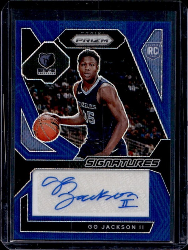 2023-24 Panini Prizm GG Jackson II Rookie RC Prizm Blue Wave Auto #RSI-GGJ