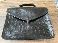 Mulberry black leather briefcase classic satchel men’s ladies laptop case