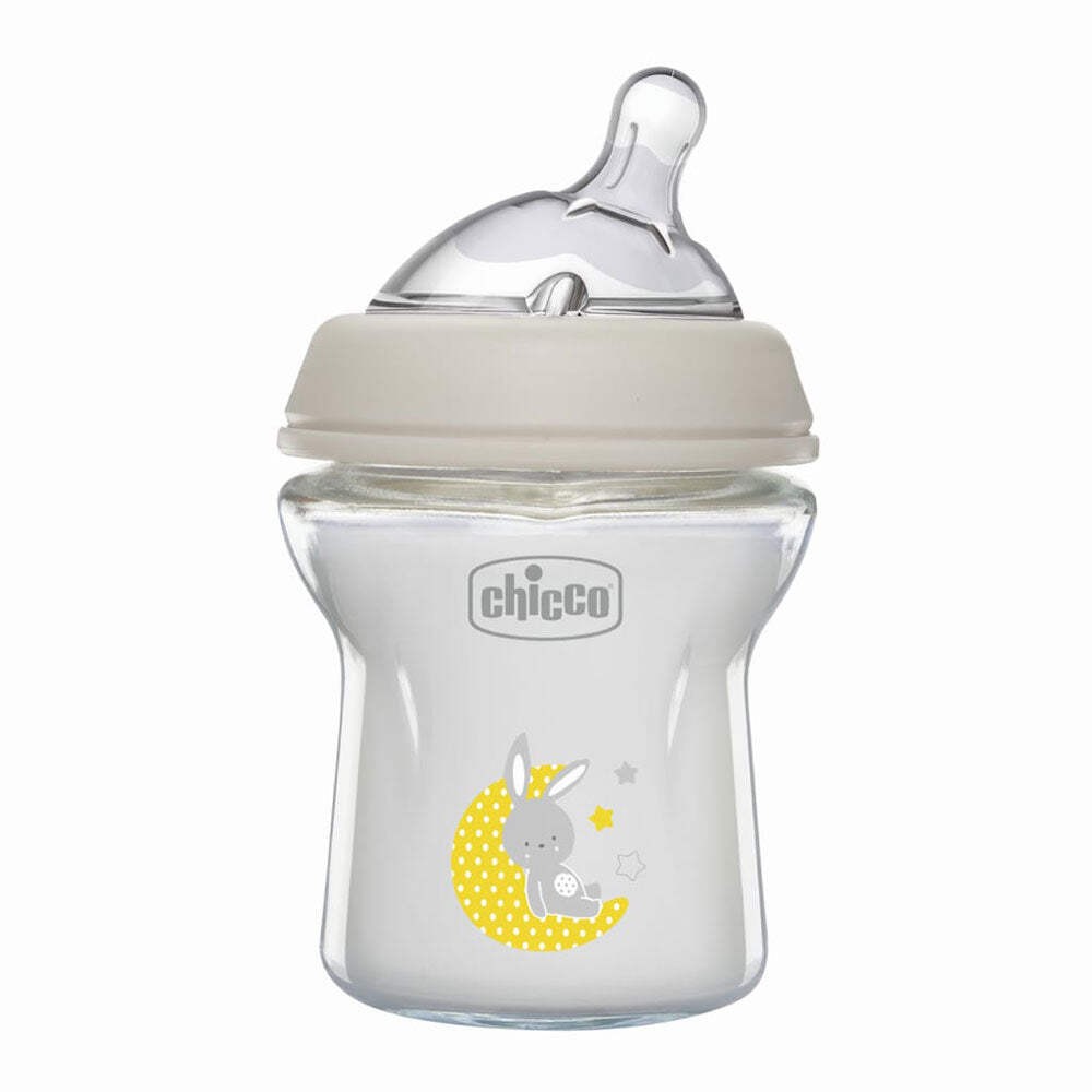 Brand New Chicco Natural Feeling Slow Flow Safe Bottle Glass