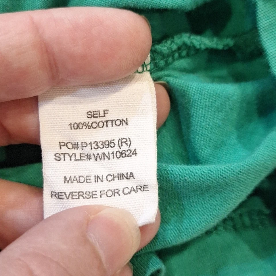 Camiseta verde timing lantejoulas douradas bolas de futebol Kelly tamanho pequeno versátil vários times - Imagem 4 de 4