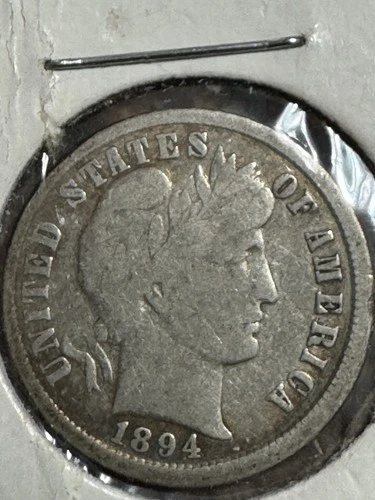 1894 Barber Dime, Better Date, Better Grade, Free shipping