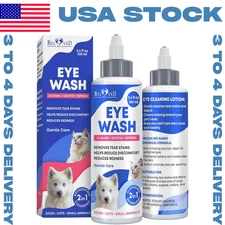 Cat Dog Eye Wash Drops,Pet Tear Stain Wash & Cleaner