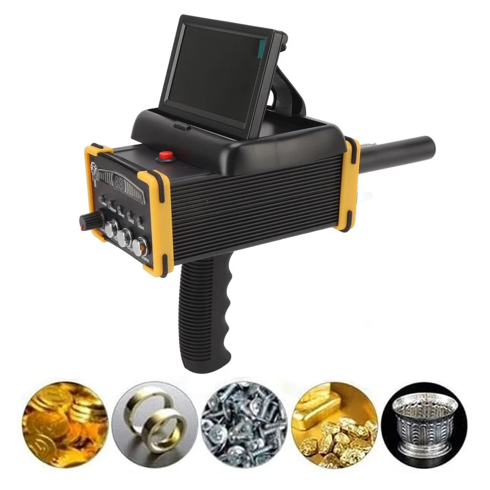 MARKENLOS 30m Deep Metal Detector Faltschirm Gold Finder Metallscanner Gerätesuchbereich