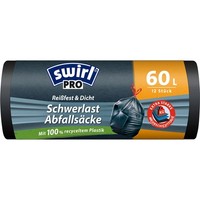 Schwerlast-AbfallsäCke MüLlbeutel MüLlsack 60 L Mit Zugband ReißFest & Dicht
