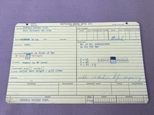 VTG 1964 GM General Motors Corp. Dale Carnegie Sales Record Card Pin Bar Button