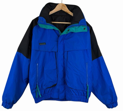 Vintage 90s Columbia Jacket Men L Blue Powder Keg 3 in 1 Ski Jacket Thinsulate