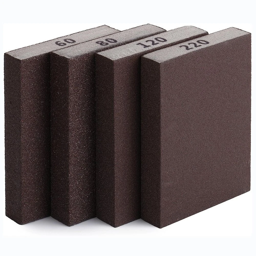 4Pcs 60 80 120 220 Grit Drywall Sanding Block Grey Sanding Pad