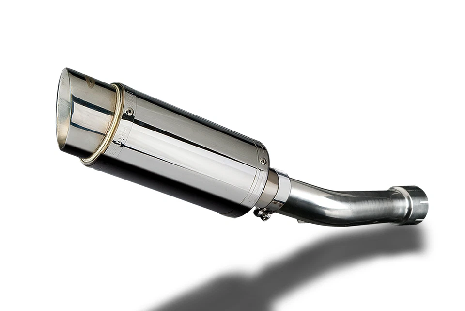 雅马哈 FZ-1 Fazer FZS1000 2006-14 一脚蹬 8 英寸圆形不锈钢排气消声器套件 — 第 2/4 张图片