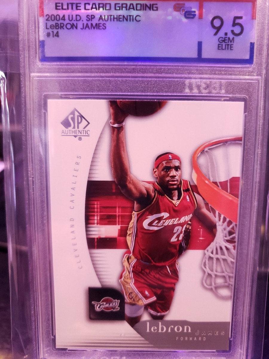2004-2005 Upper Deck SP Authentic LeBron James ECG 9.5 Gem Elite 