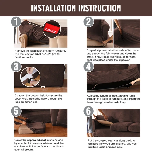 Samt Stretch Elastisch Sofabezug Wohn Couch Schonbezüge Schoner 1/2/3 Sitzer - Bild 103 von 112