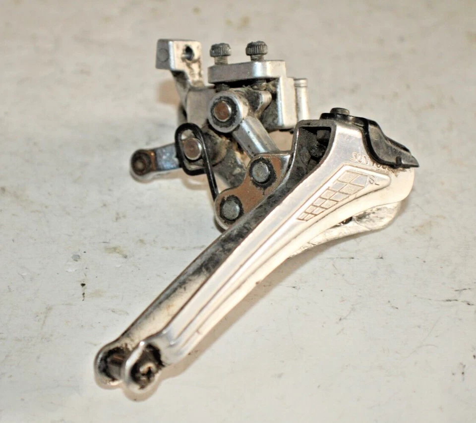 Desviador delantero doble Suntour SL Maeda 4532 28,6 mm Top-Pull Road envío a EE. UU. Foto 2 de 4