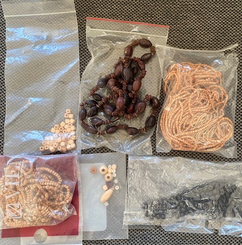 Beads Vintage Wood & Seed Jewelry Making Supplies Necklace Findings Bracelets
