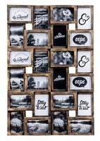 Bilderrahmen Schwarz Kupfer 24 Fotos 10X15Cm Fotorahmen Collage Galerie