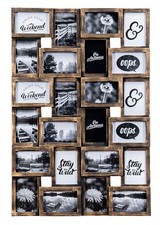 Bilderrahmen Schwarz Kupfer 24 Fotos 10x15cm Fotorahmen Collage Galerie
