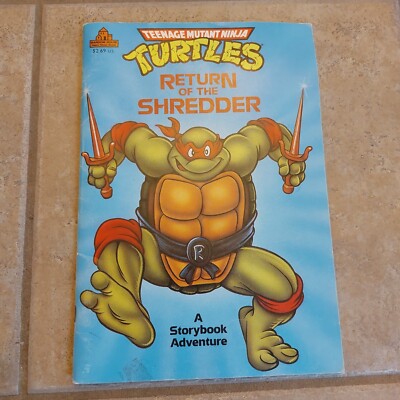 Vintage TMNT Book Return of the Shredder 1990 Storybook Random House