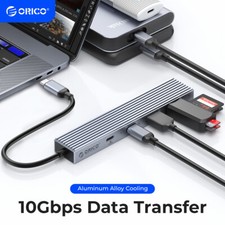 ORICO USB C Hub Type C to USB Hub Adapter Splitter USB 3.2 Gen 2 w/ 4 USB Ports