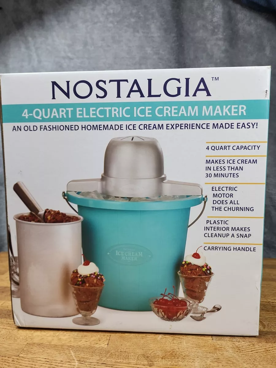 Nostalgia 4-Quart Electric Ice Cream Maker in the Ice Cream Makers