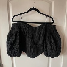 Jonathan Simkhai Carrera Bustier Top size 0 Women's NWT's Black Style 522-2062-s