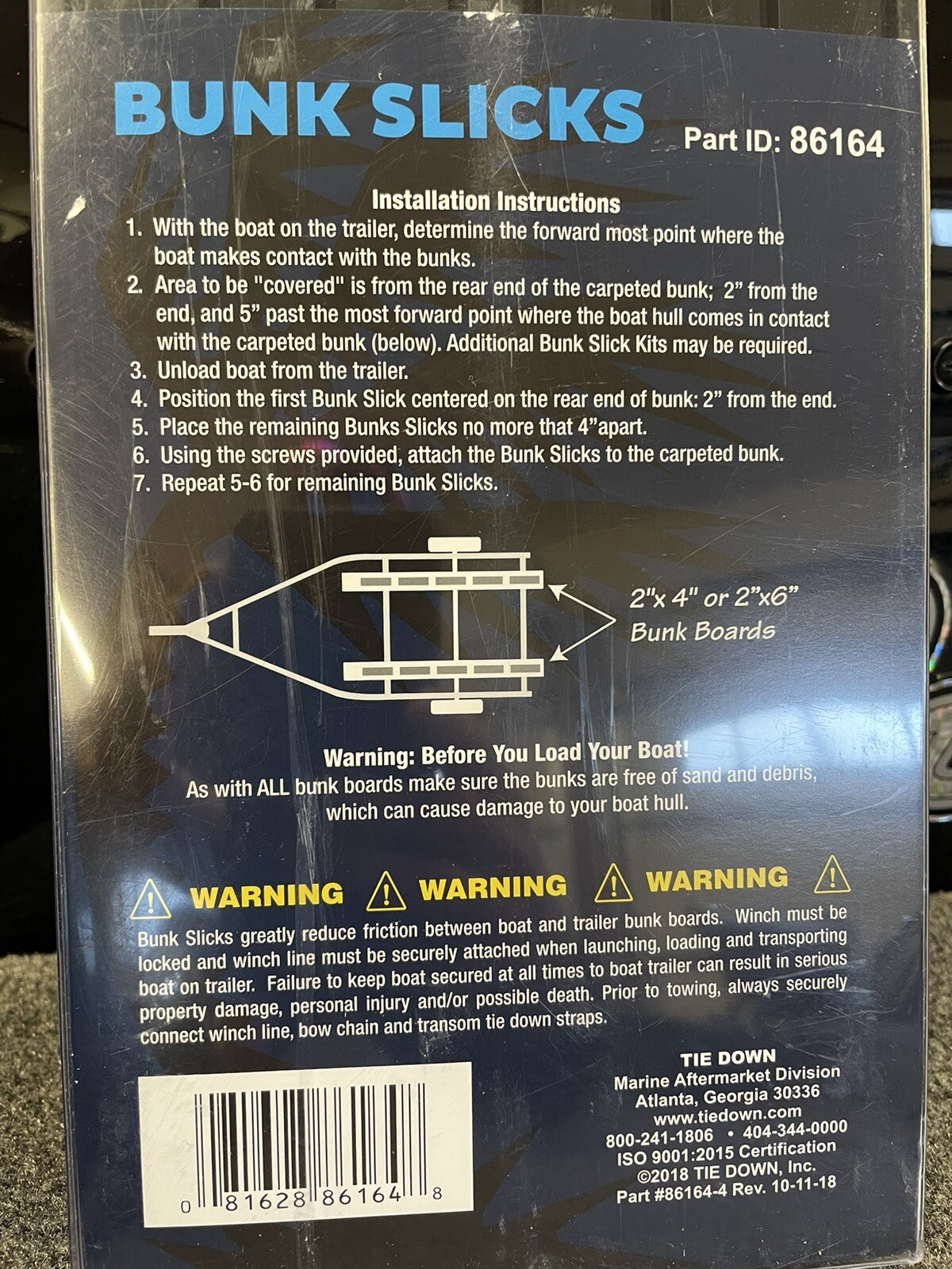 TIE Down Engineering 86164 Bunk Slicks 3 x 16 10 Pieces Black Standa eBay