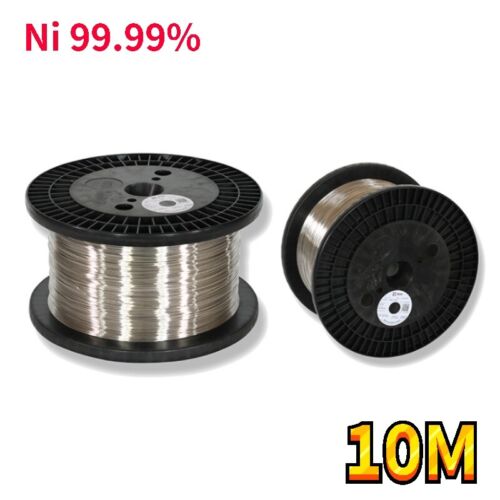 10 m/rouleau 99,99 % fil de nickel pur fin haute pureté fil d'électrode Ni 0,05-0,5 mm - Photo 1 sur 3