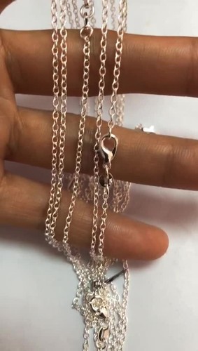 Wholesale 1P 16-30" Jewelry 925 Sterling Silver Plated SINGAPORE Chain Necklace - Video 1 of 1
