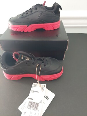 NEW Reebok Cardi B Club C Infants Size Toddlers Black/Red