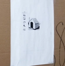 Ram Quality 36-ft x 34.5-ft x 36-ft Plastic Large 71- 90lbs Dog House