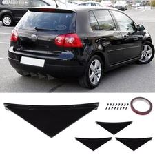 For VW GOLF MK5 Shark Fin Rear Bumper Diffuser Lip Splitter Trim Curved Base 4X