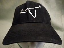 Men's L/XL Cap America Golf Black Embroidered Longhorn Baseball Cap