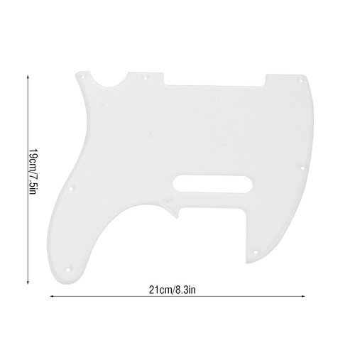 Pickguard acrilico trasparente 8 fori per chitarra elettrica Telecaster TL Style Stati Uniti - Foto 9 di 11