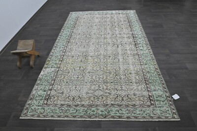 Oushak Türkisch Vintage Teppich 5x9 Kelim Rug Anatolisch Handarbeit Boho Deko...