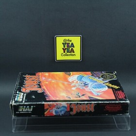 Joust Nes Nintendo Game Box NES Manual CIB Complete W/ Acrylic Case