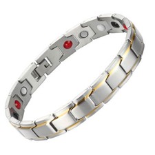Gorgeous Steel Magnetic Bracelet Balance Energy Power Arthritis Pain Relief Joy