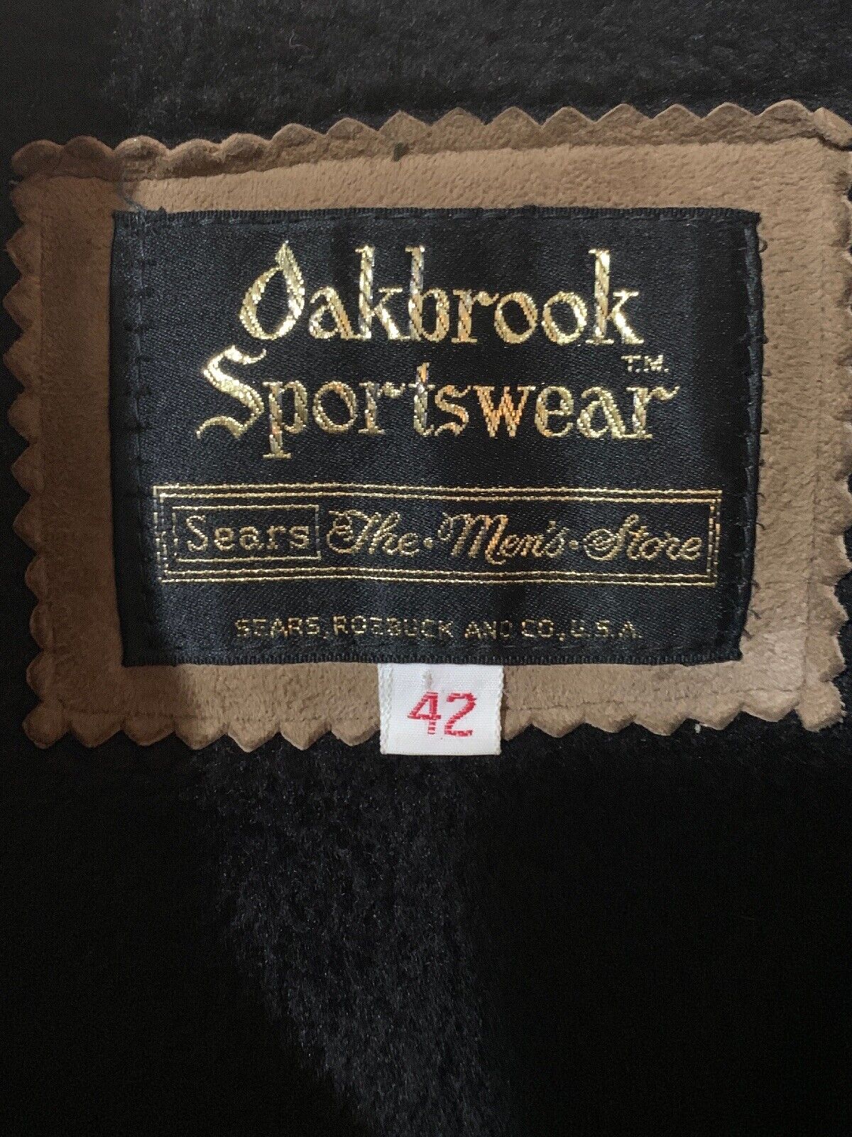 Vintage Oakbrook Sportswear Sears Leather Suede Fur R… - Gem