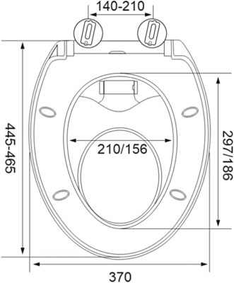 Family Toilet Seat, Toilet Seat With Magnetic Child Seat, Fall Brake And Adjustable Hinge - View #10