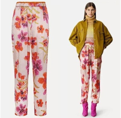 Forte Forte Silk Satin Trouser Pants Orchidea Womens Size III US 8