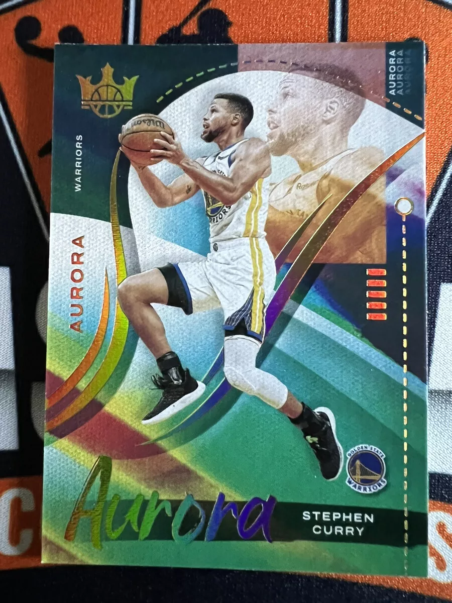 2021-22 PANINI COURT KINGS STEPHEN CURRY AURORA SP INSERT #3 WARRIORS