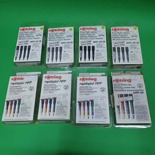 rOtring Rapidoplot MPP Tubular Plotter Pen, Paper 6P Different Sizes and Colors