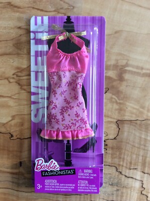 barbie pink halter dress 1970s Barbie Pink Cotton Halter Dress Wayward Collection