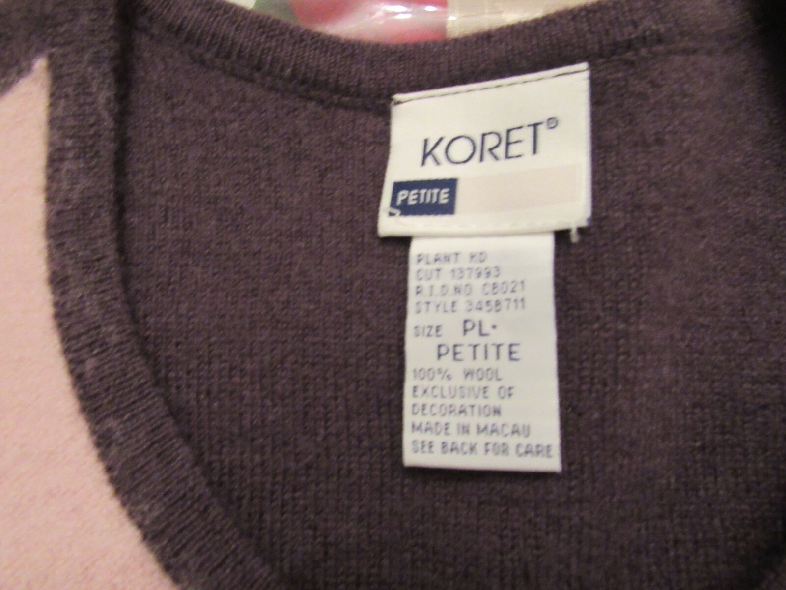 KORET Petite Brown Button Down LS Patchwork Cardi… - image 8