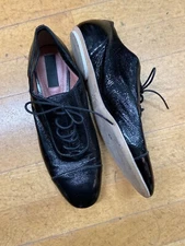 PERFECT PATENT LEATHER Derek Lam Black Lace Up Shoes Women’s Size 37 US Size 6