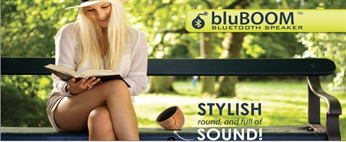 TRIPLE C | Altavoz blueBOOM MADERA DE NOGAL BLUETOOTH NUEVO ASN624W6 RARO AZUL EE. UU. - Imagen 6 de 7