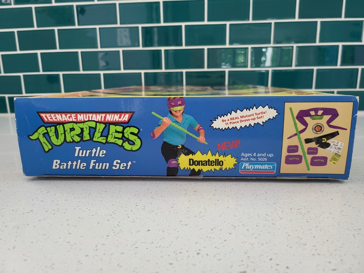 TMNT Donatello's Battle Fun Set (Sealed) 1988 Playmates Teenage