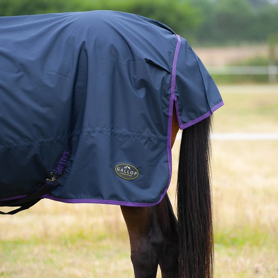 LITE WEIGHT TURNOUT RUG NO FILL Gallop Trojan Lightweight Horse Rug 0g No Neck - Image 4 of 4