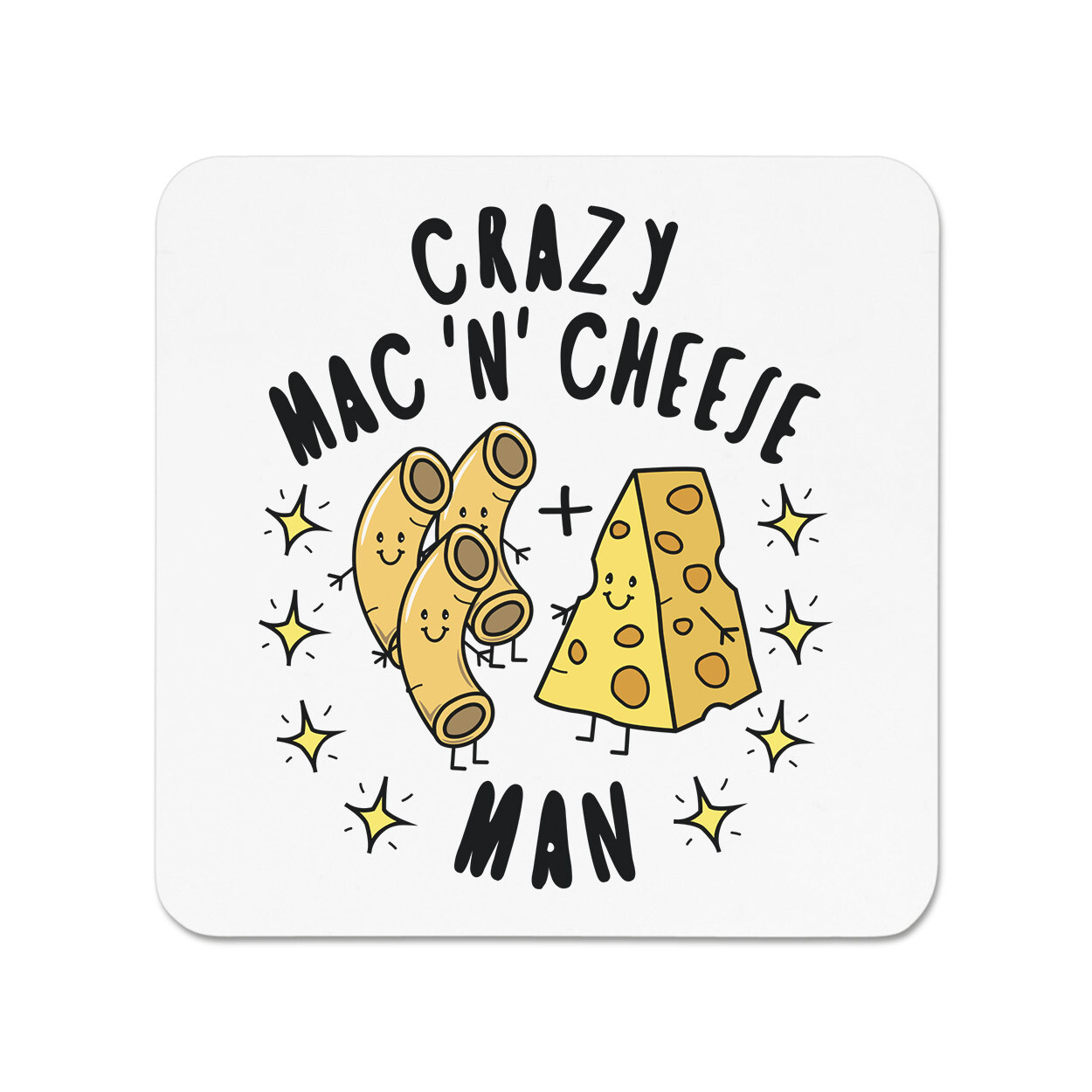 Crazy Mac N Cheese Man Stars Fridge Magnet Funny Joke Food Lover