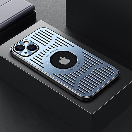 For iPhone 16 Pro Max 15 14 13 12 MagSafe Metal Case Heat Dissipation Shockproof - Picture 20 of 21