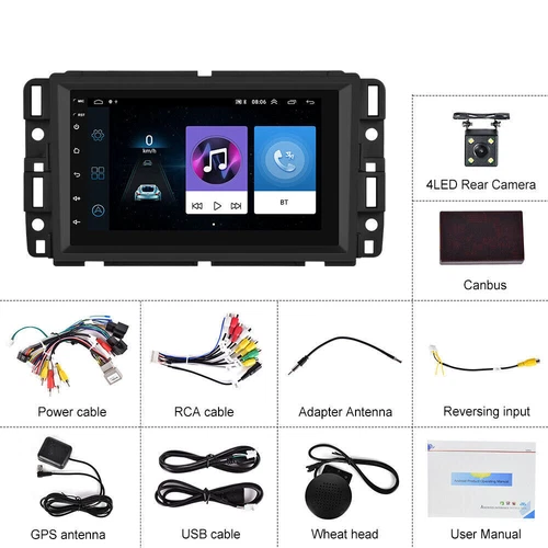 For GMC Yukon Chevy Silverado Sierra Android 13 GPS Navi Radio Car Stereo Player - Bild 13 von 14