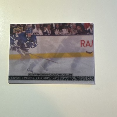 2017-18 UD Tim Hortons Triple Exposure Auston Matthews #TE-5 Toronto Maple Leafs