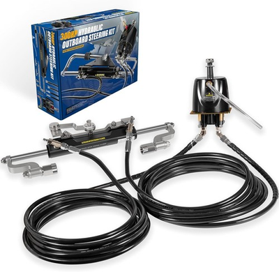 #ad Marine Hydraulic Steering Kit w Upgraded Cuttable 26ft Hoses forYamaha 300HP $505.15