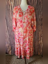 NWT Onshore Floral Print Midi Dress with PocketsOSFM